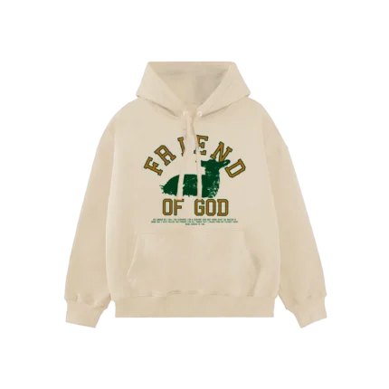 Cream Friend Of God Hoodie