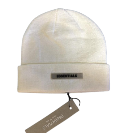 Fear of God ESSENTIALS Cuff Beanie White