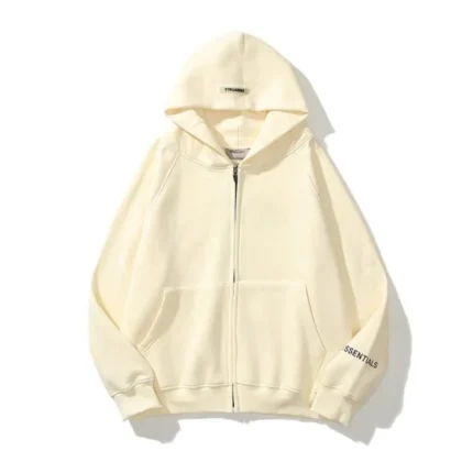 Beige Essentials Hoodie