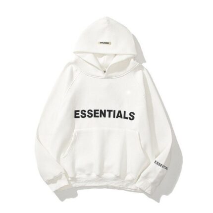 White Essentials Hoodie